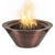 TOP Fires Cazo Round Fire Bowl in Hammered Copper by The Outdoor Plus - Majestic Fountains