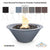 Cazo Round Fire Bowl in Powder Coated Steel - Majestic Fountains