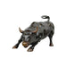 Charging Wall Street Bull Bronze Table Top Sculpture - Majestic Fountains