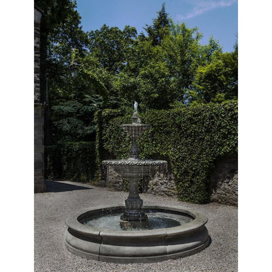 Charleston Fountain in Basin in Cast Stone by Campania International FT-257 - Majestic Fountains