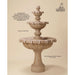 Chateau Concrete 3 Tier - Outdoor Courtyard Fountain - 1162 studio shot in Cotto finish, 72 inch height by 42 inch width