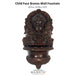 Child Face Bronze Wall Fountain - Majestic Fountains and More