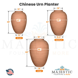 Chinese Urn Planter Dimension - Majestic Fountains & More