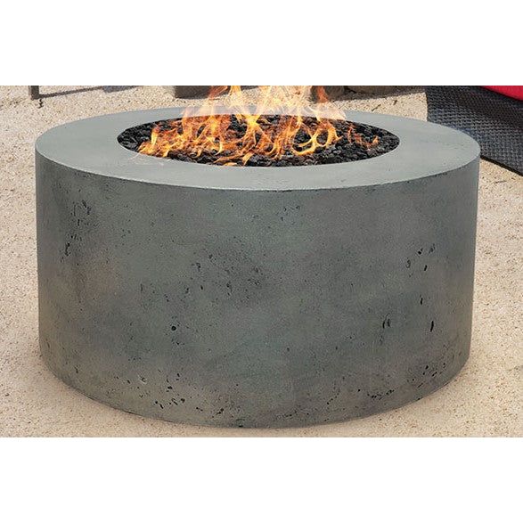 Cilindro Fire Table in GFRC Concrete by Prism Hardscapes - Majestic Fountains and More