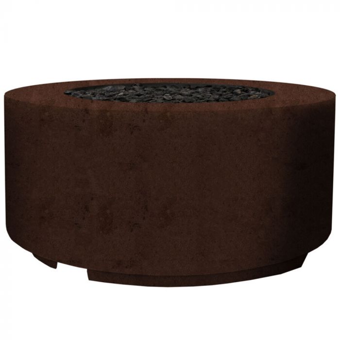 Cilindro Fire Table in GFRC Concrete by Prism Hardscapes - Majestic Fountains and More