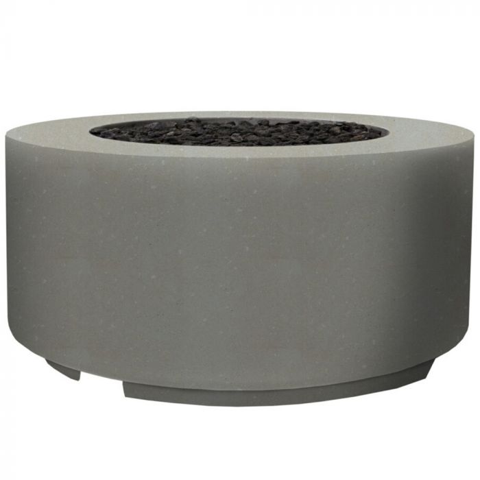 Cilindro Fire Table in GFRC Concrete by Prism Hardscapes - Majestic Fountains and More