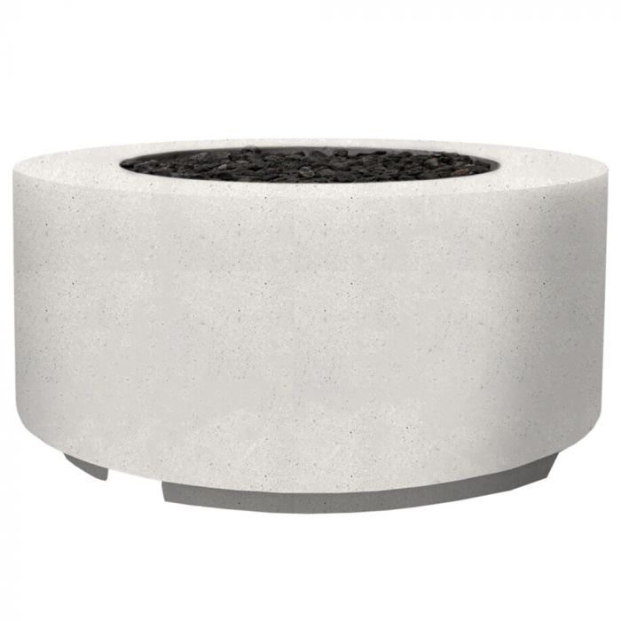 Cilindro Fire Table in GFRC Concrete by Prism Hardscapes - Majestic Fountains and More