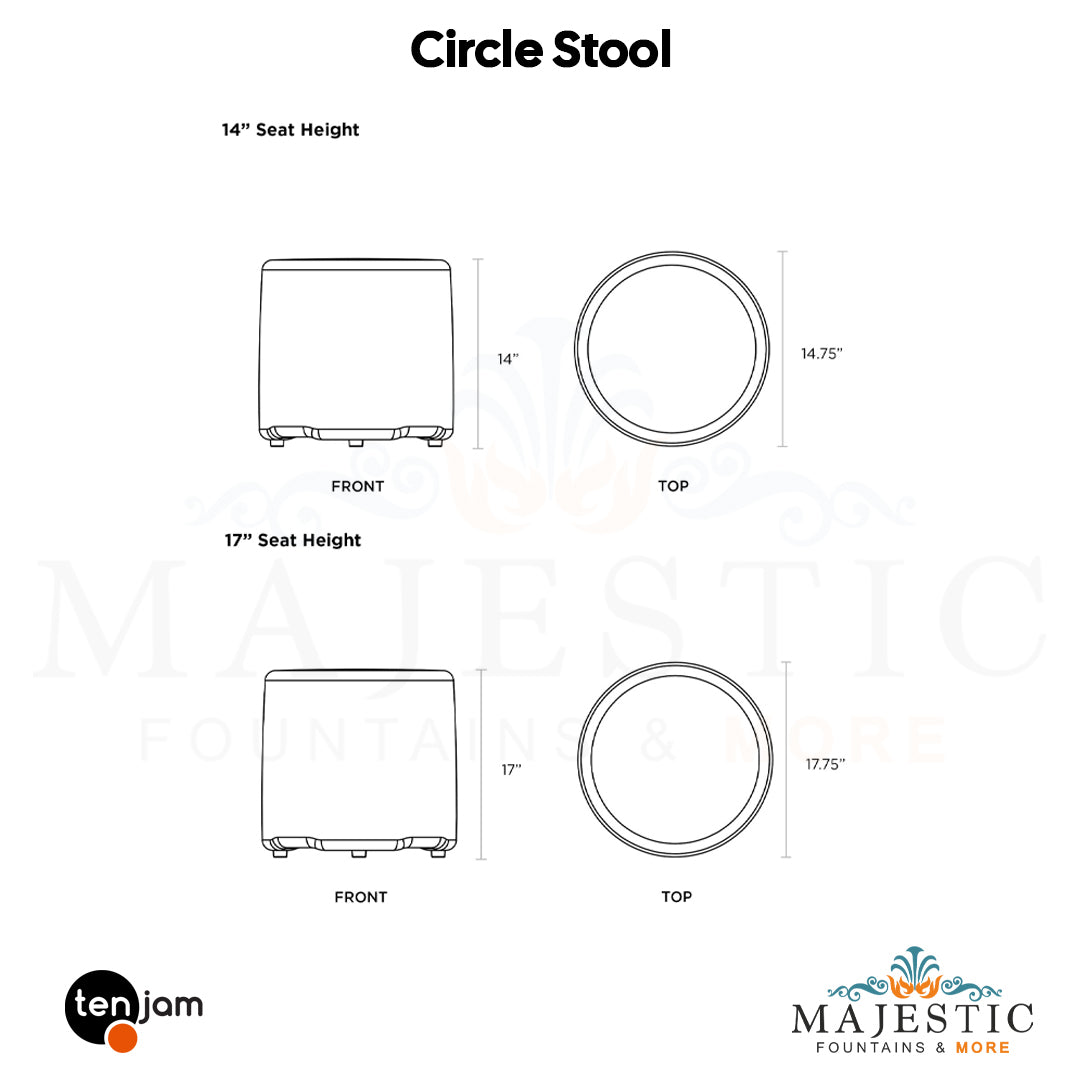 Circle Stool - Majestic Fountains