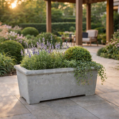 Classic Series Rectangular Planter - Majestic Fountains