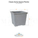 Classic Series Square Planter Size - Majestic Fountains