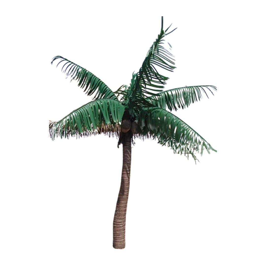 artificial coconut palm Coastal Charm Coconut Artificial Palm Tree Trio – 6 Ft Trunk Height — Majestic Fountains and More