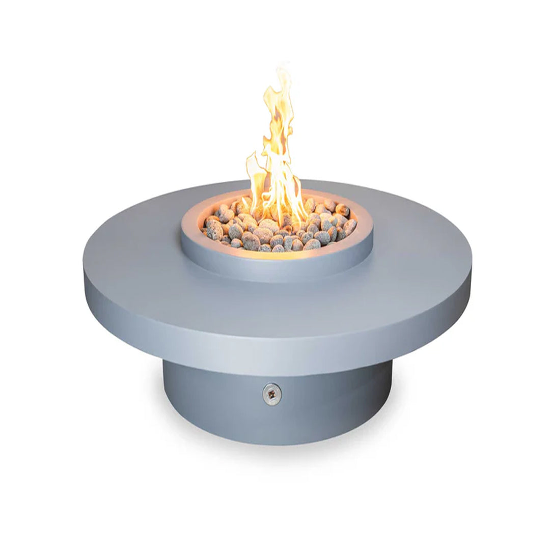 Coastline 24 Tall Fire Pit Table in Powder Coated Steel - Majestic Fountains and More