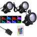 Color Changing Submersible LED Lights Kit - Majestic Fountains and More