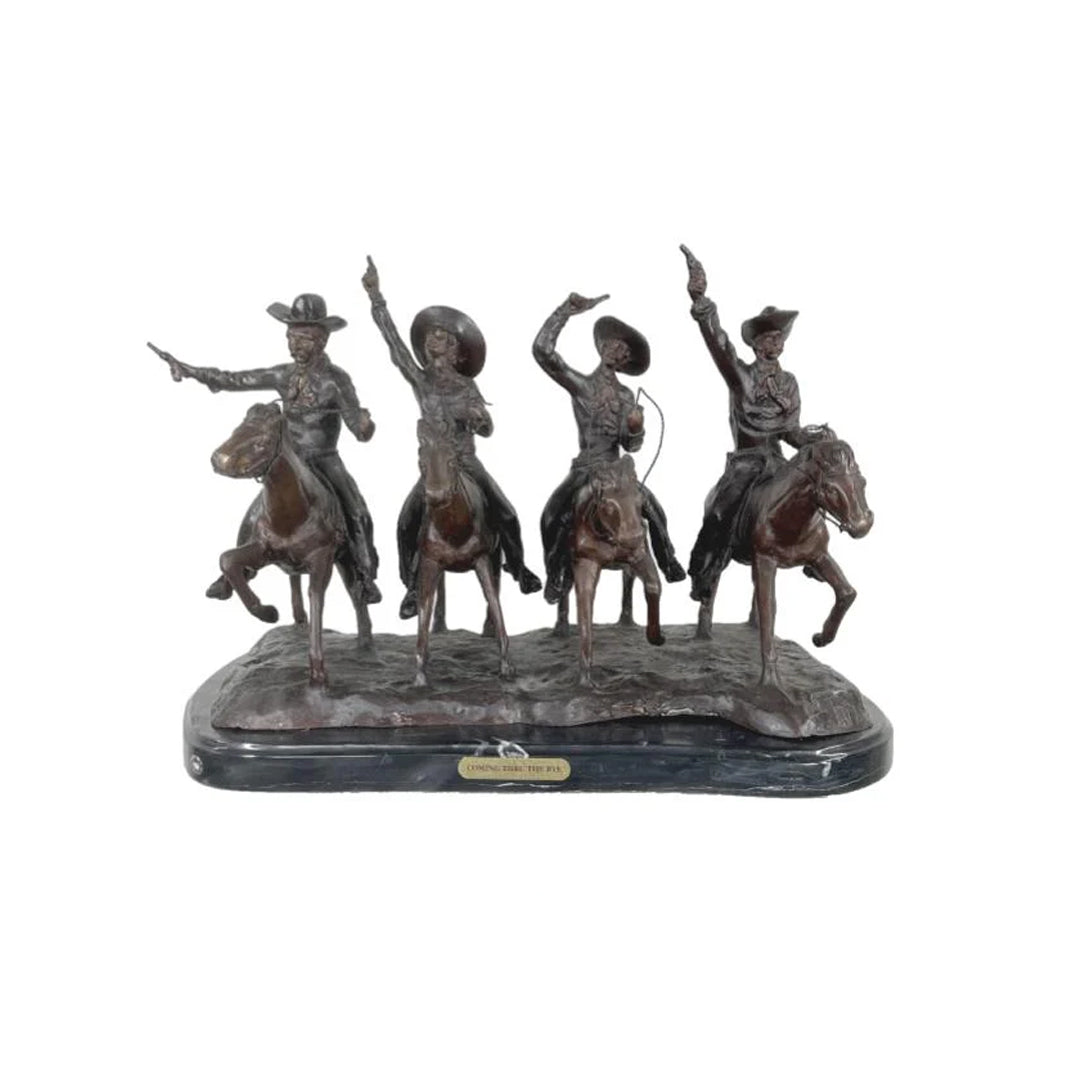 Coming Through the Rye Bronze Table Top Sculpture - Majestic Fountains