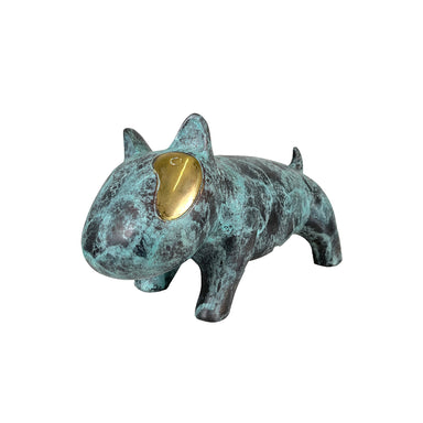 Contemporary Style Dog Bronze Table-top Sculpture - Majestic Fountains