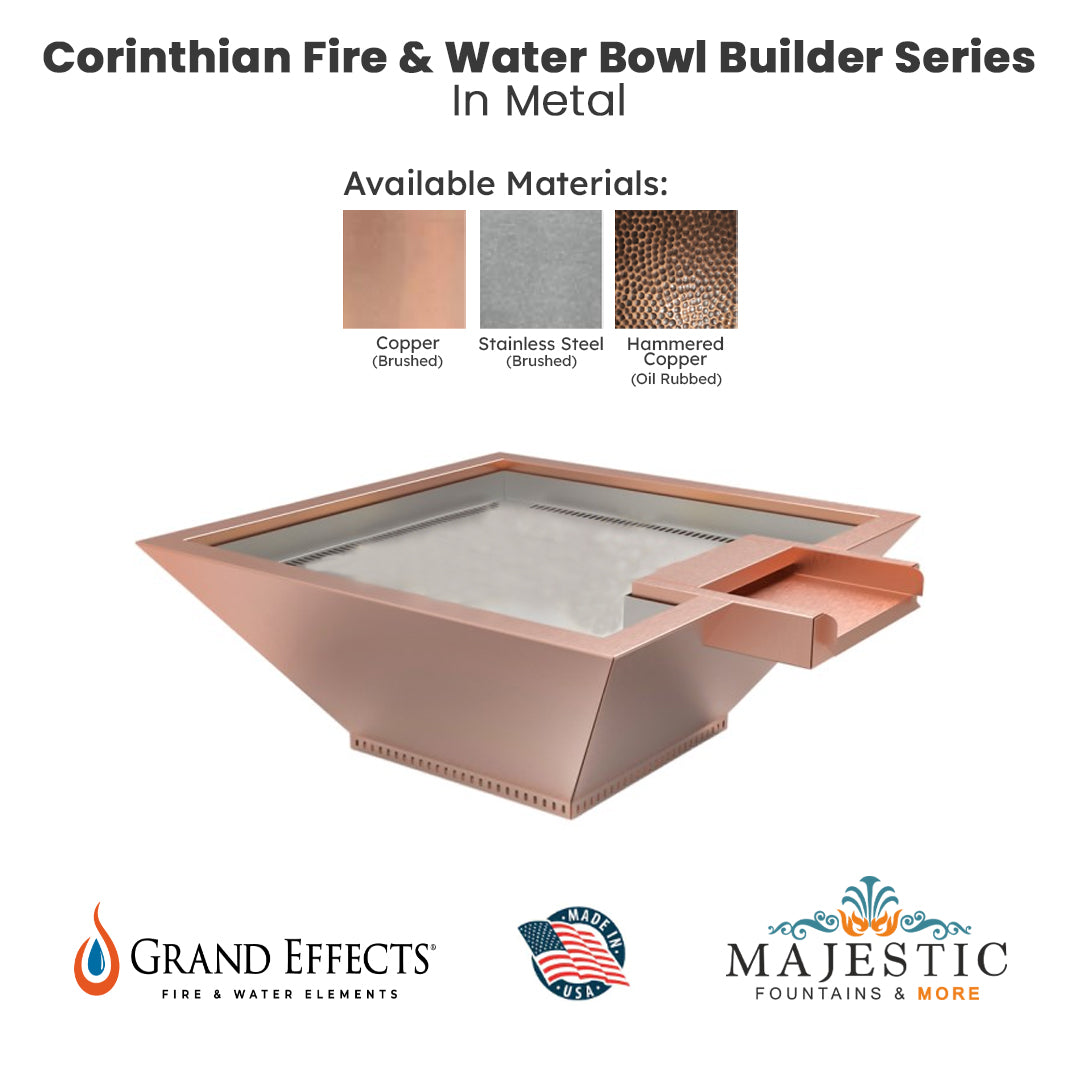 Corinthian Fire & Water Bowl Builder Series by Grand Effects - Majestic Fountains and More