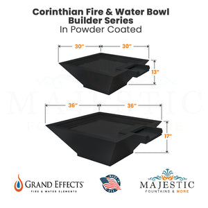 Corinthian Fire _ Water Bowl Builder Series - Majestic Fountains