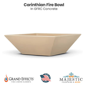 Corinthian GFRC Fire Bowl by Grand Effects - Majestic Fountains
