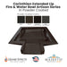 Corinthian Extended Lip Fire & Water Bowl Artisan Series   - Majestic Fountains