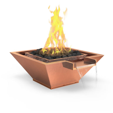 Corinthian Extended Lip Fire & Water Bowl Artisan Series in Metal - Majestic Fountains
