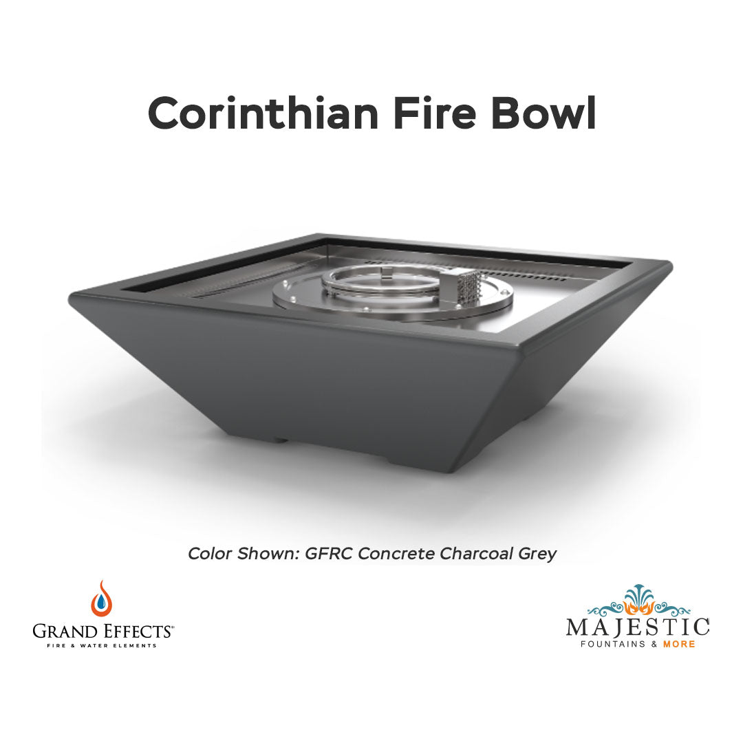 Corinthian Fire Bowl GFRC - Majestic Fountains