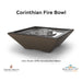 Corinthian Fire Bowl GFRC - Majestic Fountains