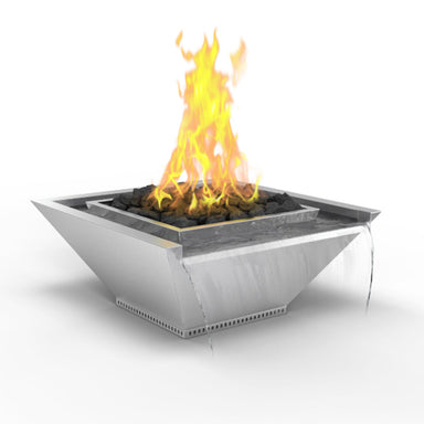 Corinthian Seamless Lip Fire & Water Bowl Artisan Series Metal - Majestic Fountains