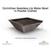 Corinthian Seamless Lip Water Bowl in Powder Coated - Majestic Fountains