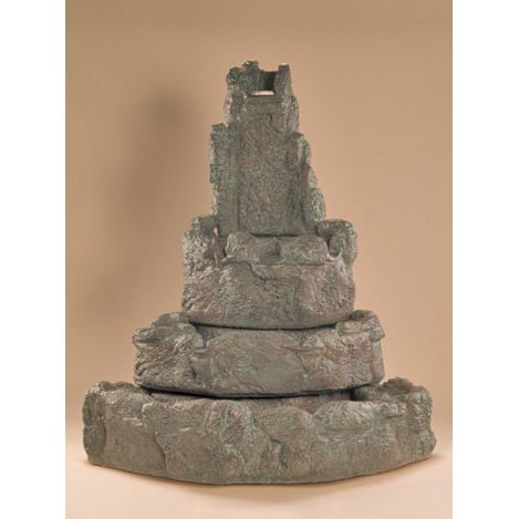 Corner Rock Fountain in Cast Stone - Fiore Stone 2041-F - Majestic Fountains and More