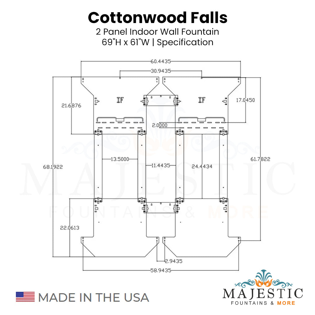 Cottonwood Falls  - Majestic Fountains