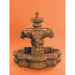 Courtyard Lion Fountain with Basin in Cast Stone - Fiore Stone 257-FSQ - Majestic Fountains and More