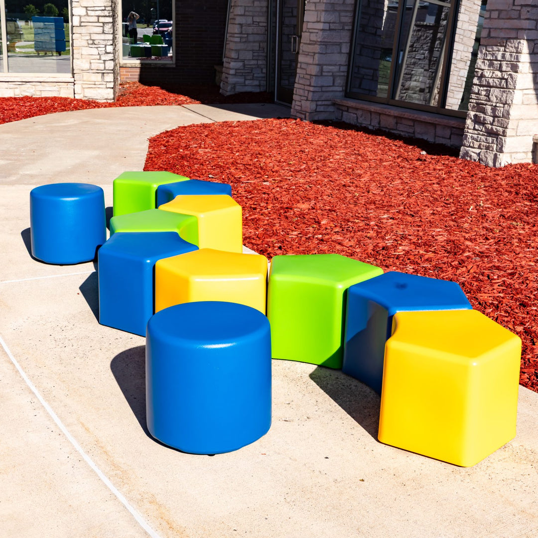 Curved Pentagon Stool - Majestic Fountains