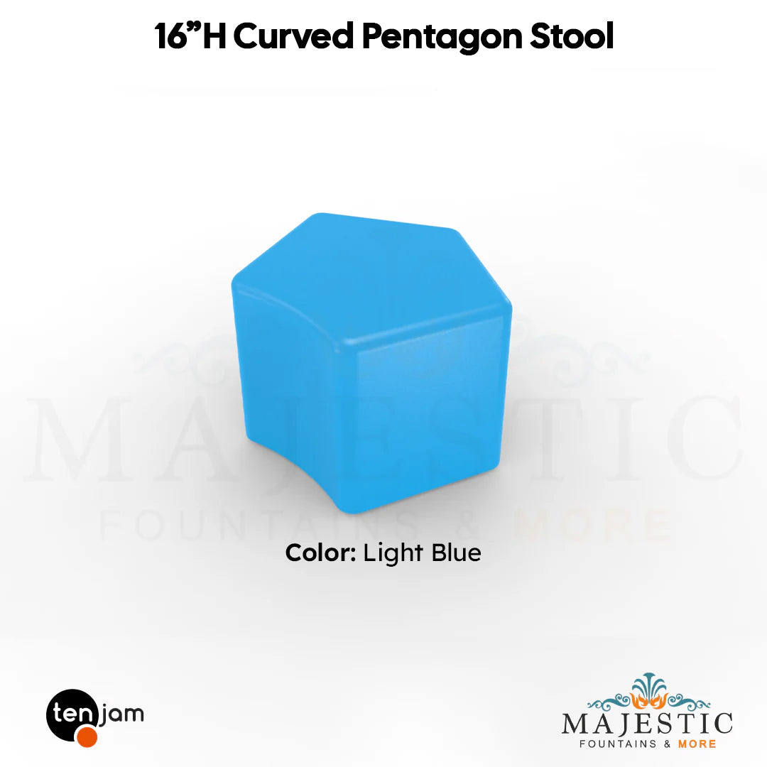 Curved Pentagon Stool  - Majestic Fountains