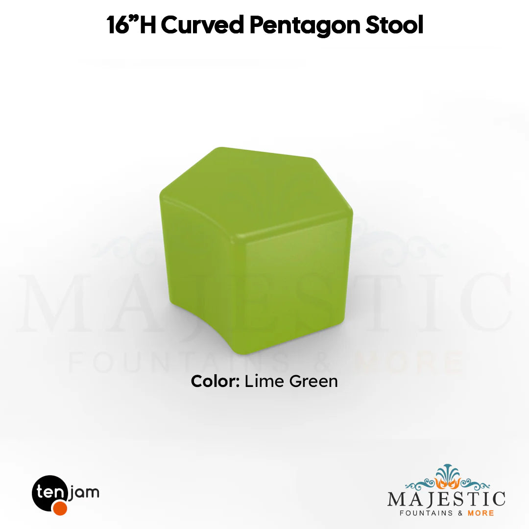 Curved Pentagon Stool  - Majestic Fountains
