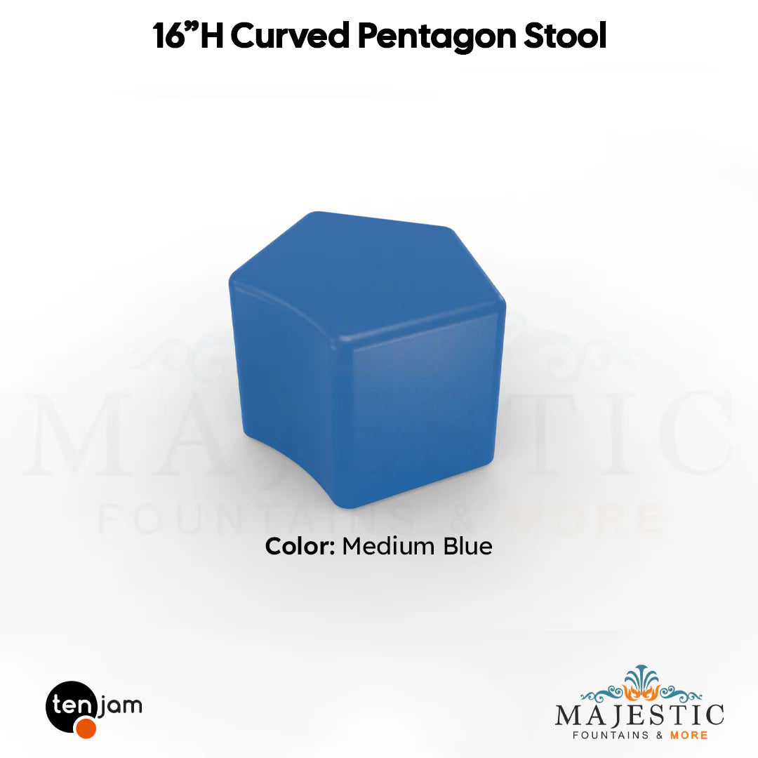 Curved Pentagon Stool  - Majestic Fountains