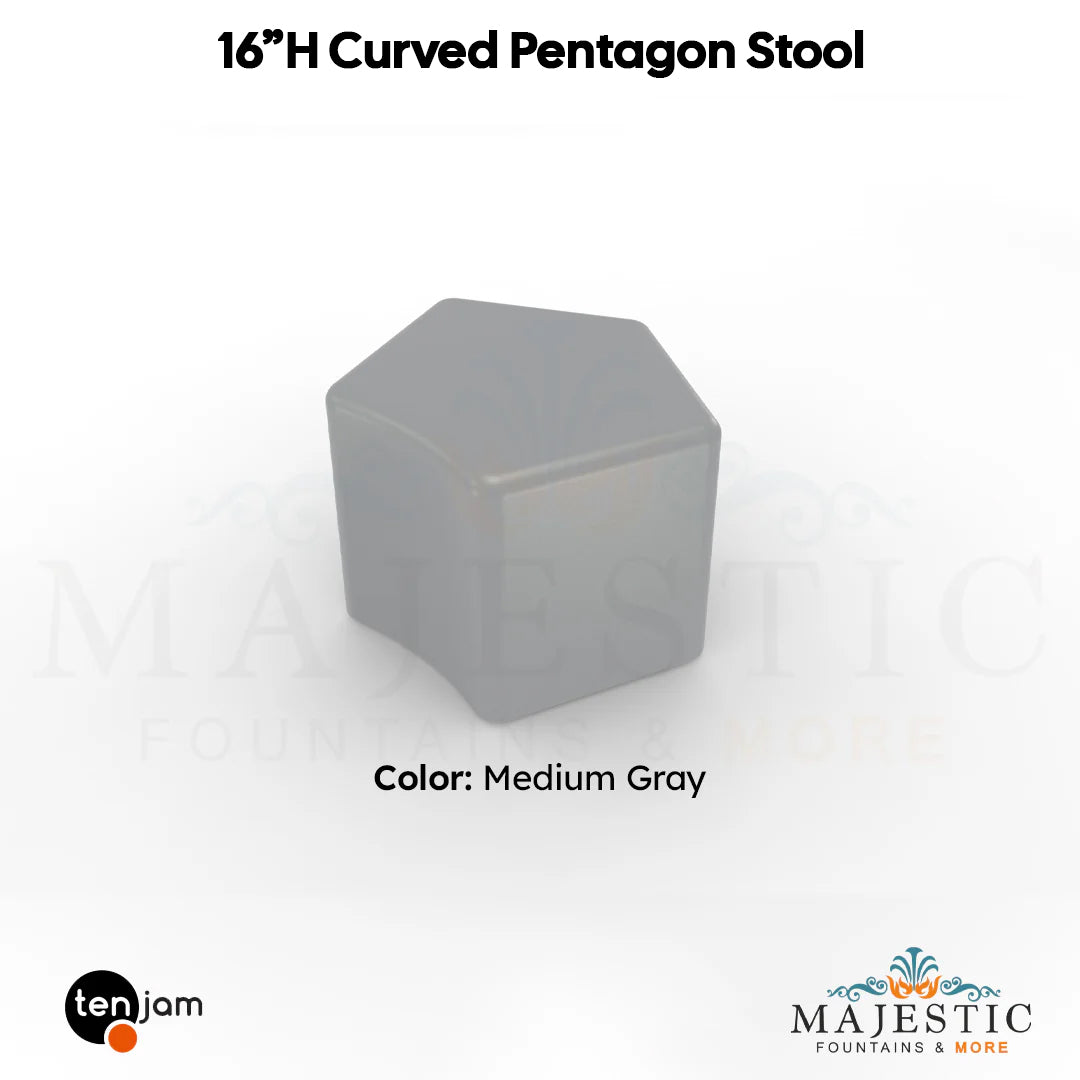 Curved Pentagon Stool  - Majestic Fountains