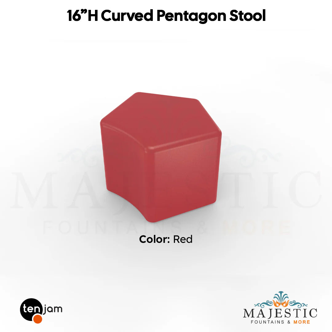 Curved Pentagon Stool  - Majestic Fountains
