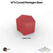 Curved Pentagon Stool  - Majestic Fountains