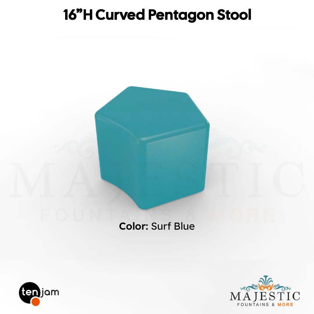Curved Pentagon Stool  - Majestic Fountains