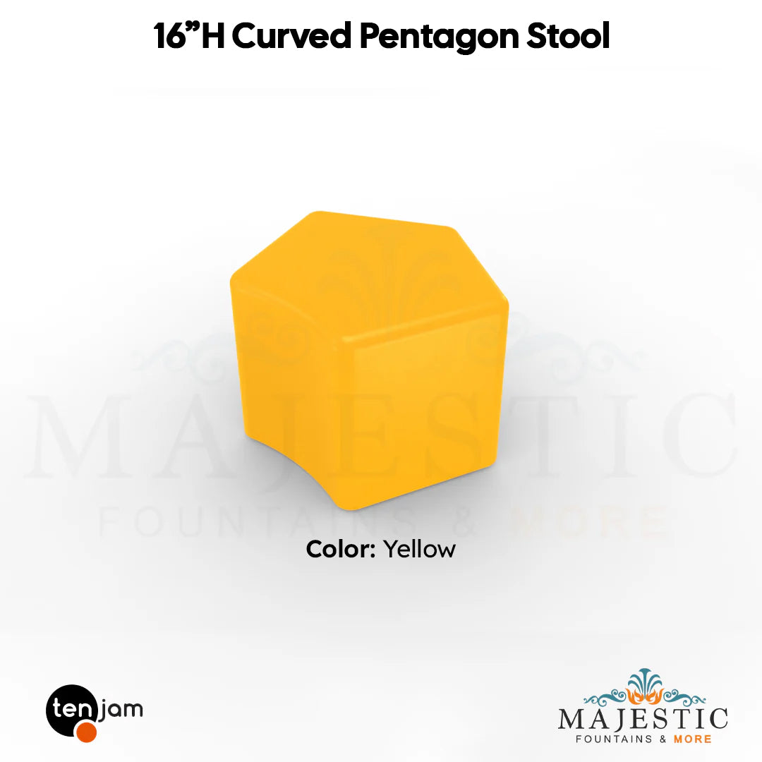 Curved Pentagon Stool  - Majestic Fountains