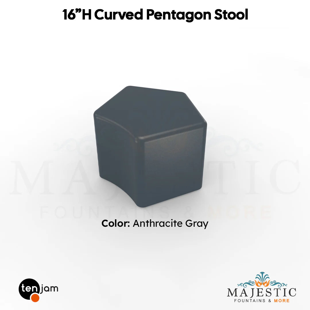 Curved Pentagon Stool  - Majestic Fountains