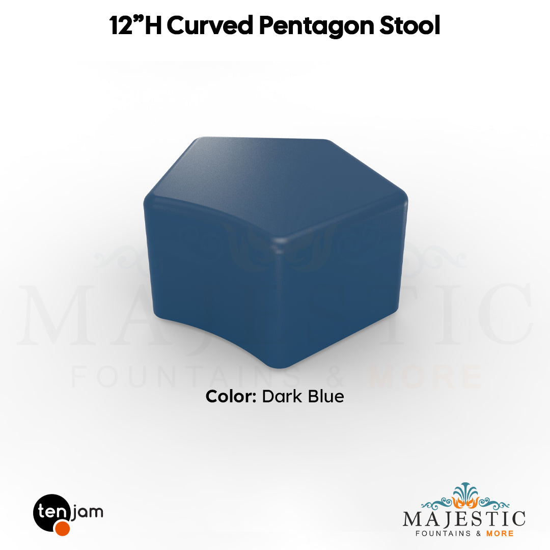 Curved Pentagon Stool  - Majestic Fountains