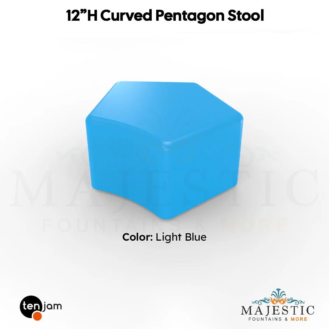 Curved Pentagon Stool  - Majestic Fountains