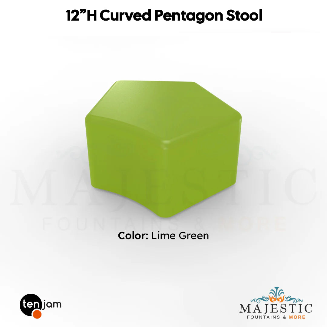 Curved Pentagon Stool  - Majestic Fountains