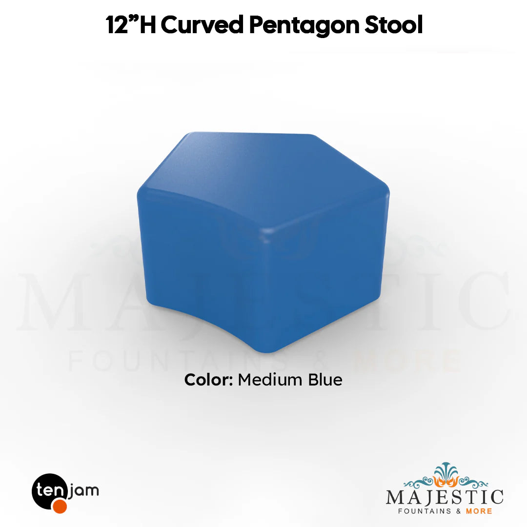 Curved Pentagon Stool  - Majestic Fountains