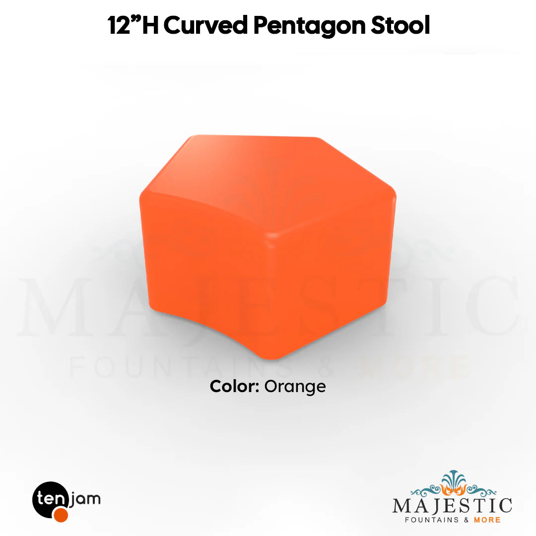 Curved Pentagon Stool  - Majestic Fountains