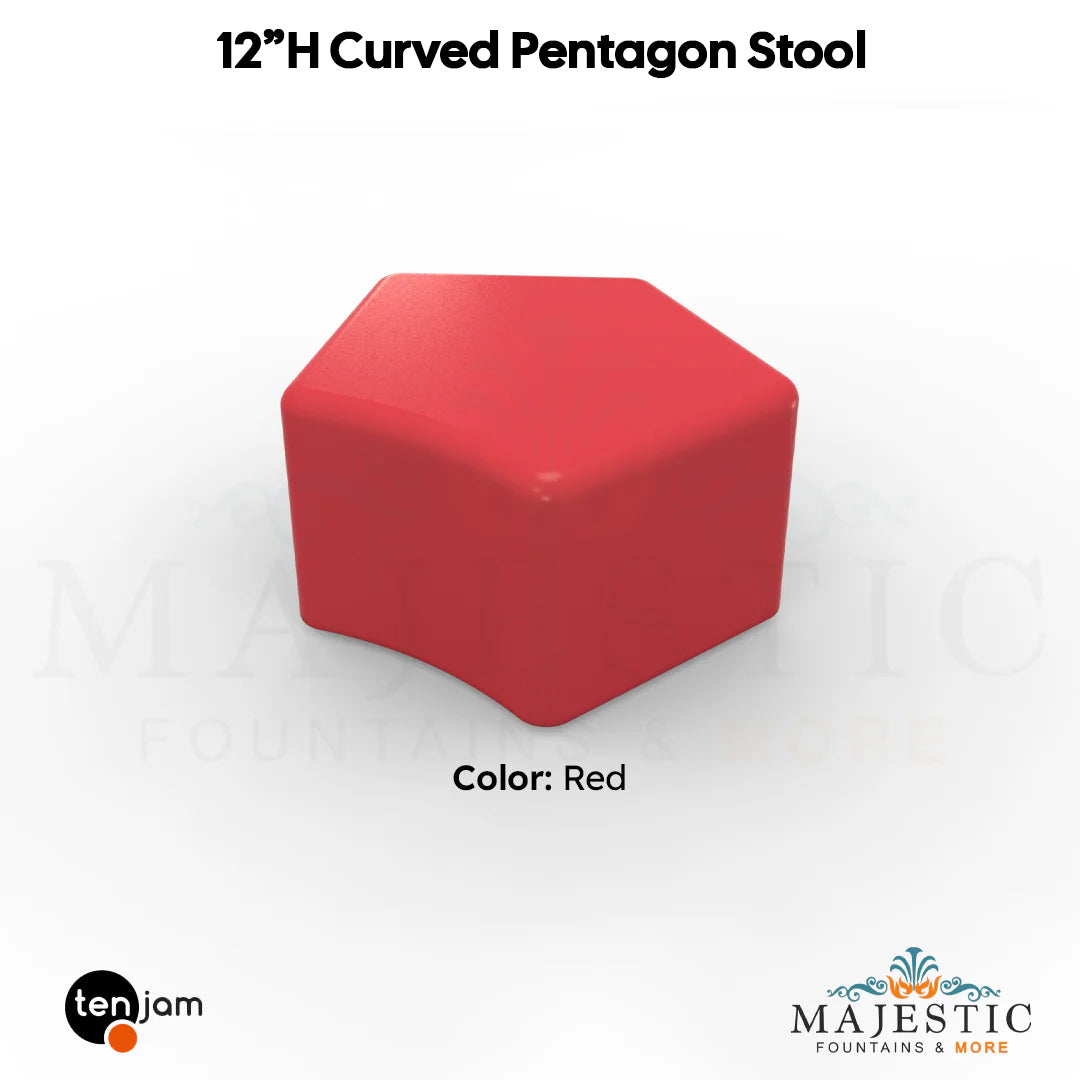 Curved Pentagon Stool  - Majestic Fountains