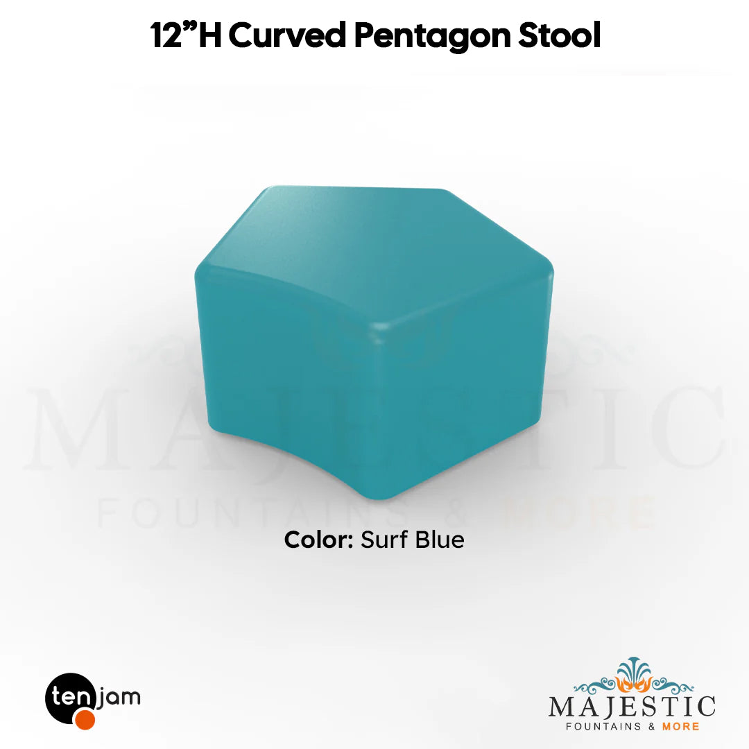 Curved Pentagon Stool  - Majestic Fountains
