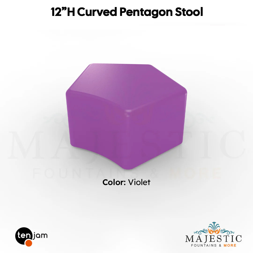 Curved Pentagon Stool  - Majestic Fountains