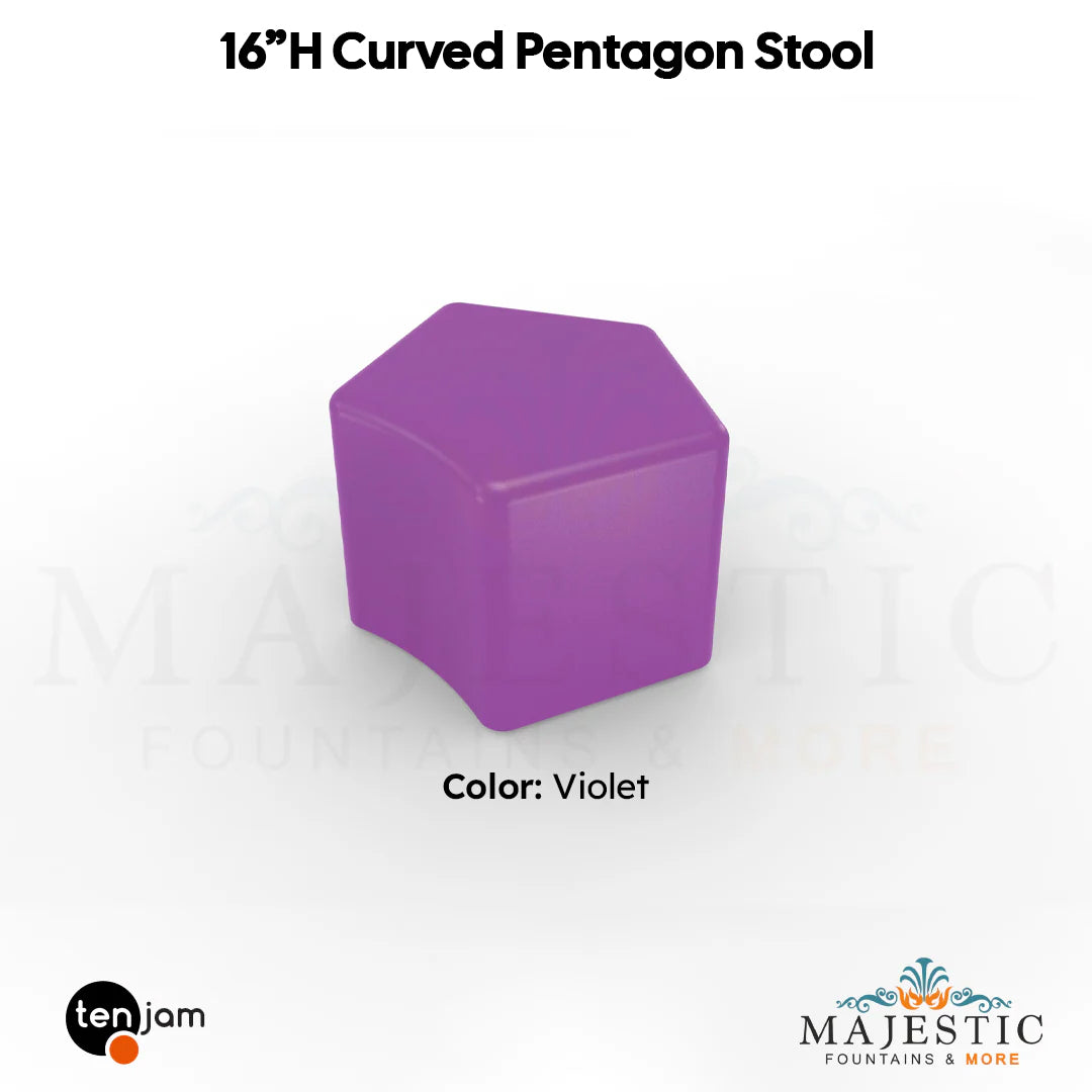 Curved Pentagon Stool  - Majestic Fountains